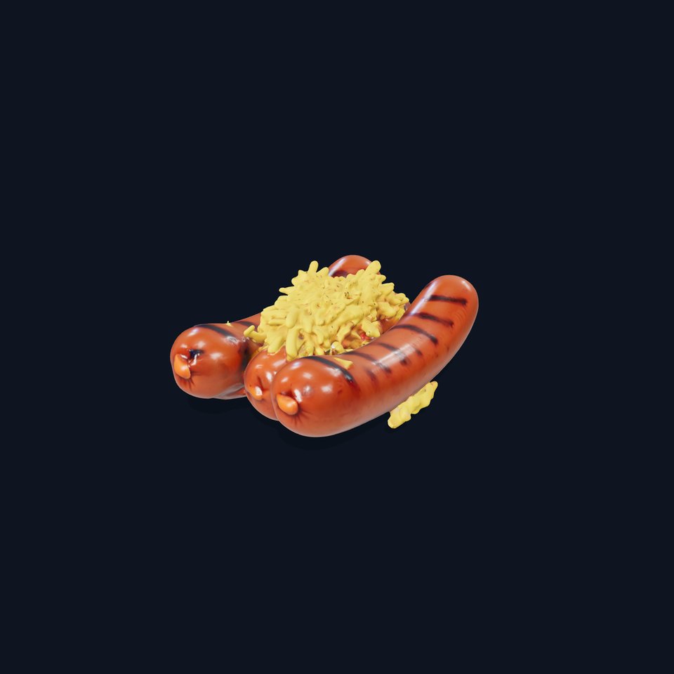 Grilled Sausage Plate model pack